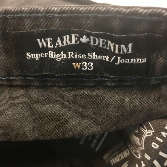 BUFFALO David Bitton Joanna Womens Shorts 33 Super High Rise Denim Distressed - Picture 11 of 11